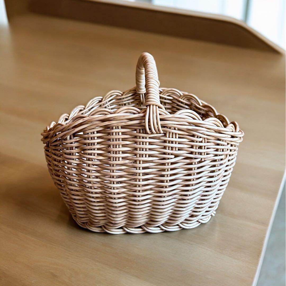 ハンギングバスケット　洗えるかご　リモコン入れやドライフラワー飾りなどに