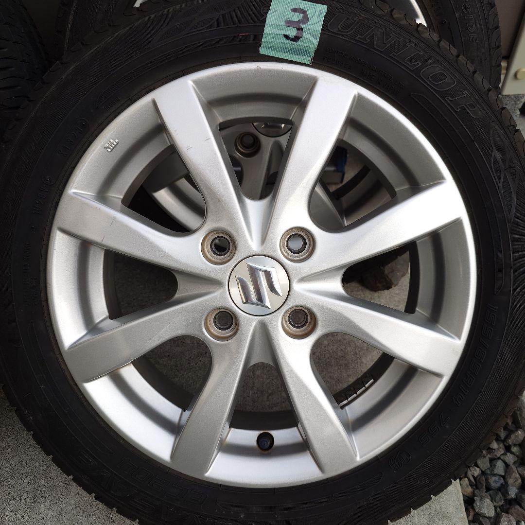 スズキ 14インチ ホイールセット ダンロップタイヤ