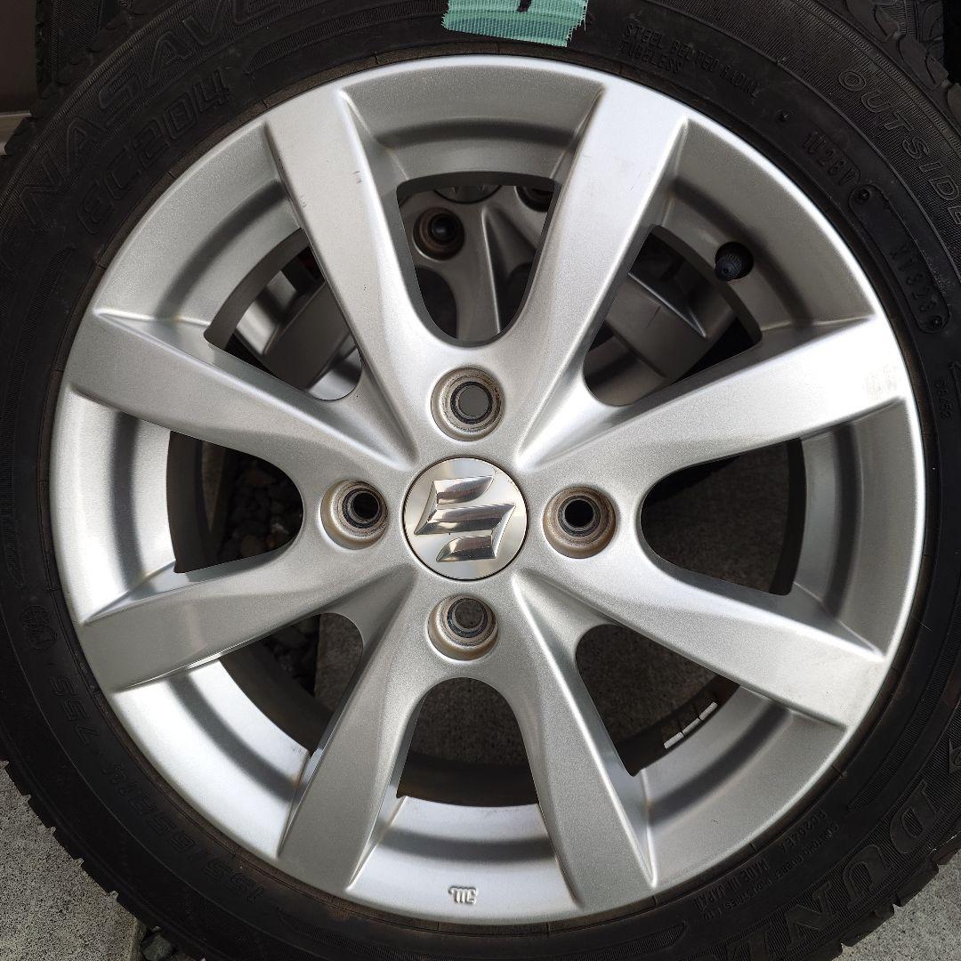 スズキ 14インチ ホイールセット ダンロップタイヤ