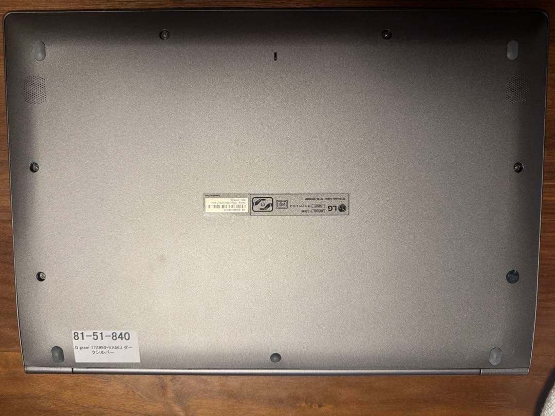 Windowsノート本体 LG gram 17Z990-VA56J