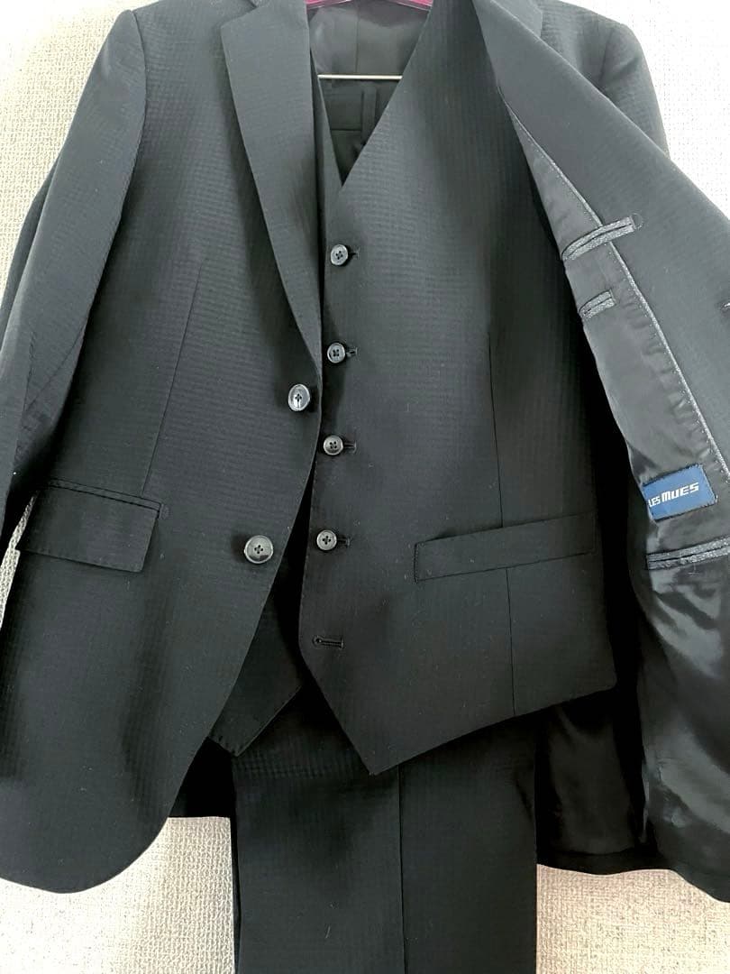 【極美品】希少Y 3 スリーピーススーツ黒チェック織柄　最安値