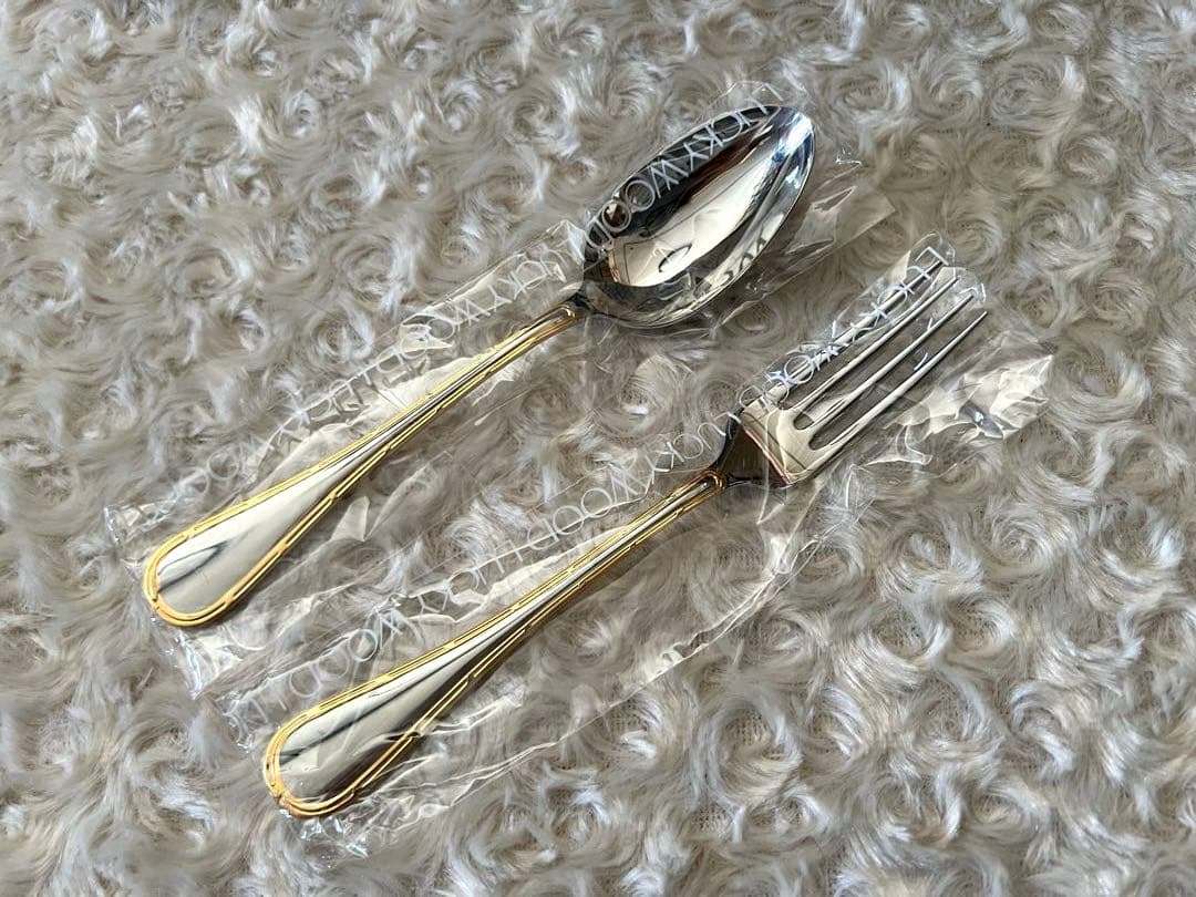 ラッキーウッド カトラリーセット　オーロリー　金彩　ディナーセット　20本