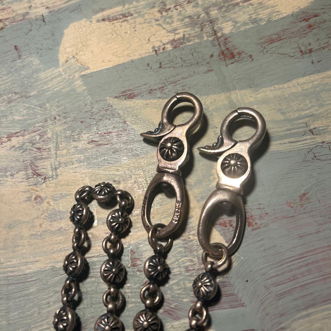 ヴィンテージ クロスボール ウォレットチェーン