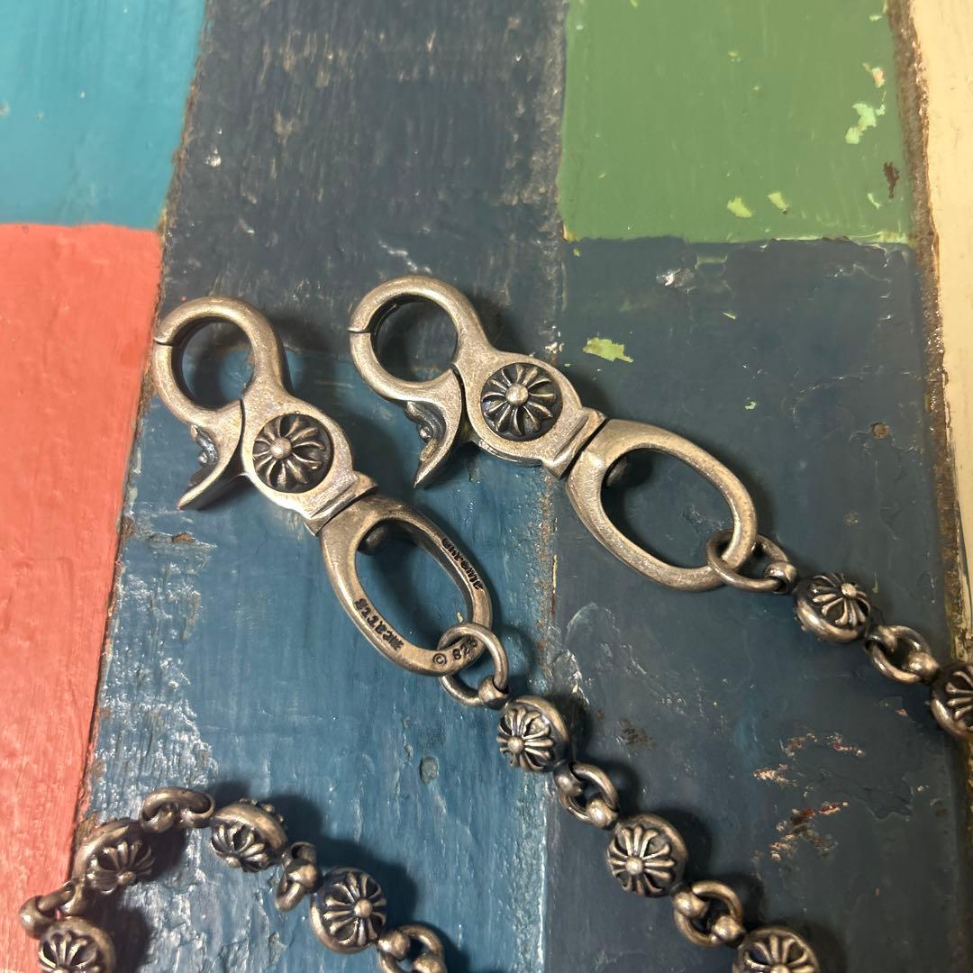 ヴィンテージ クロスボール ウォレットチェーン