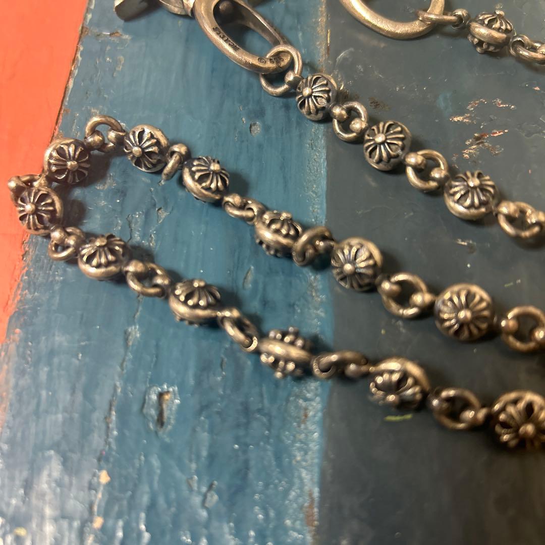 ヴィンテージ クロスボール ウォレットチェーン