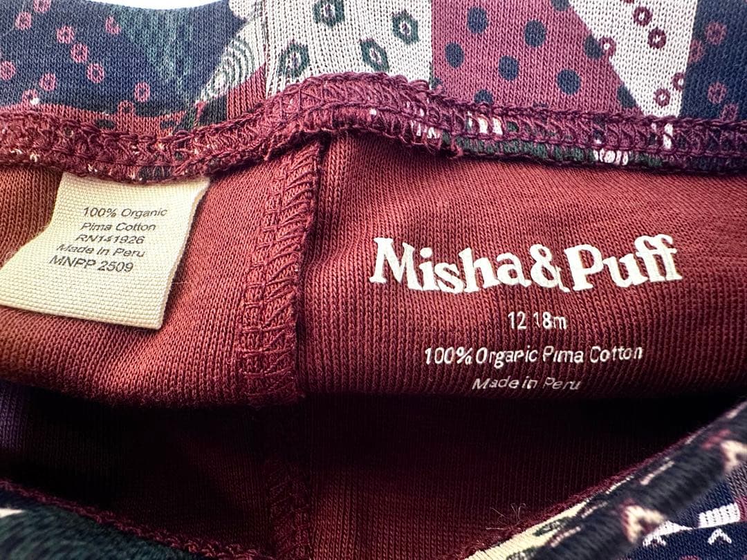 Misha & Puff レギンス Madder Root Patchwork