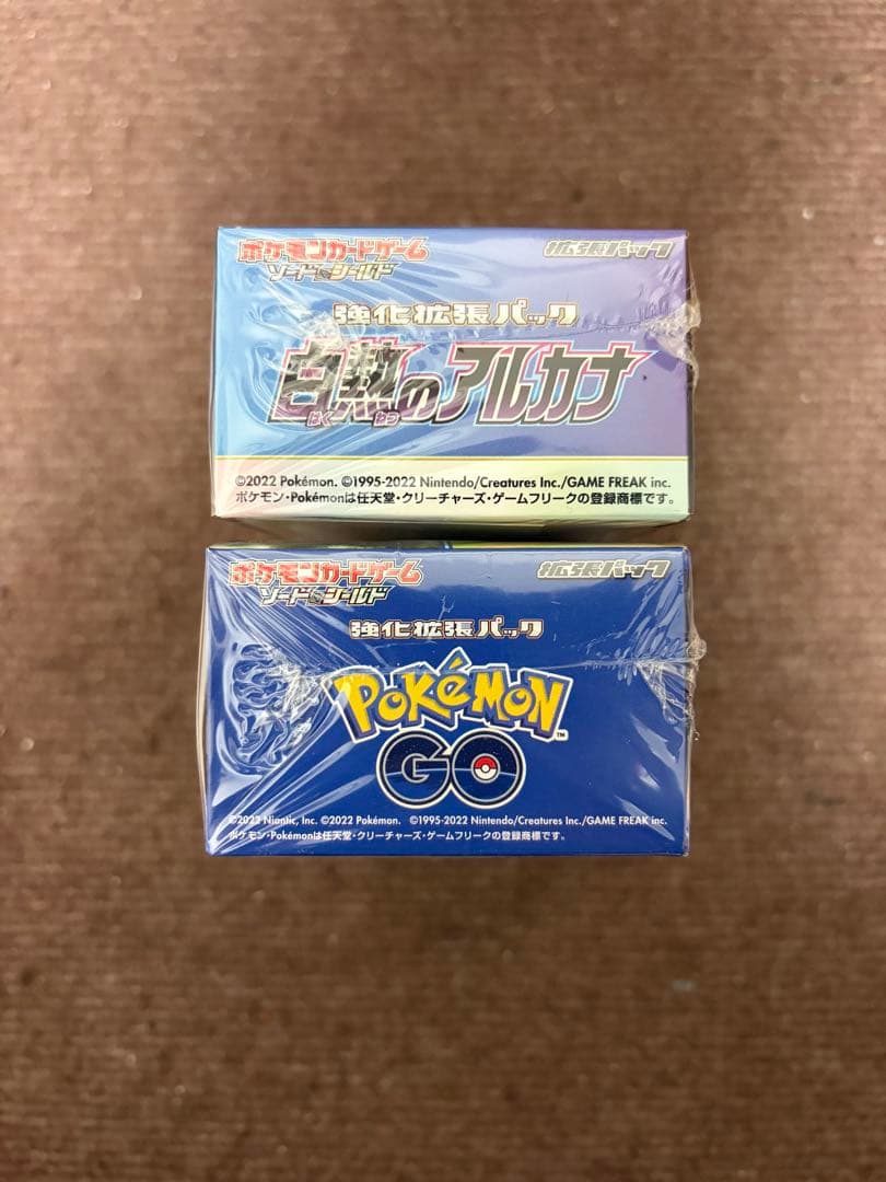 K*I様 ポケモンカード 白熱のアルカナ、ポケモンGO各1ボックス新品未開封シュ