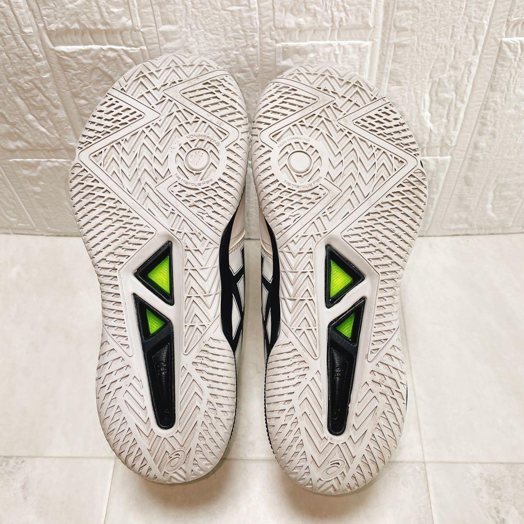 アシックス ゲルタクティック12 バレーボール ホワイト/ブラック 24cm