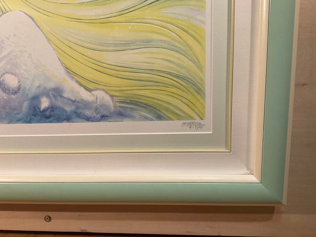 松本零士「メーテルレジェンド」シルクスクリーン　直筆サイン有り・作品保証書無し