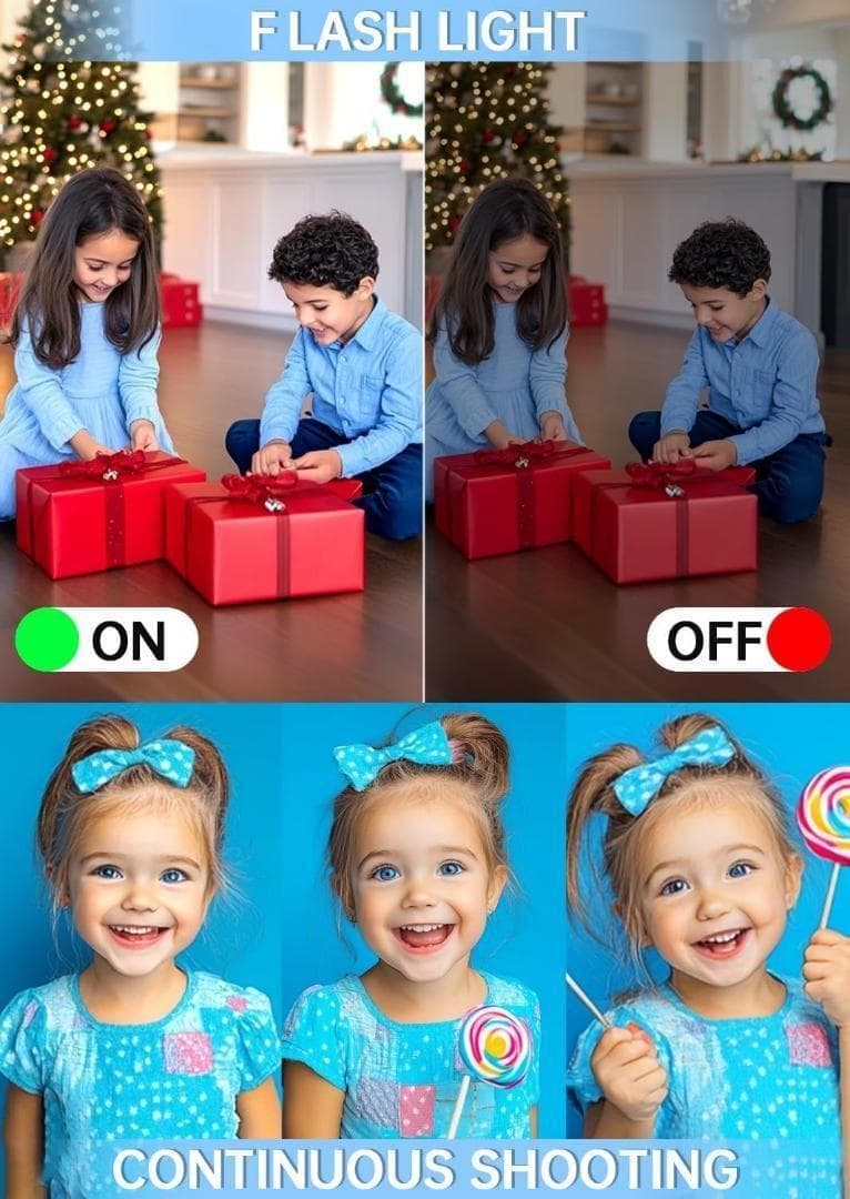 大特価❣️ デジタルカメラ 4K 6400万画素 デジカメ 64GB TFカード