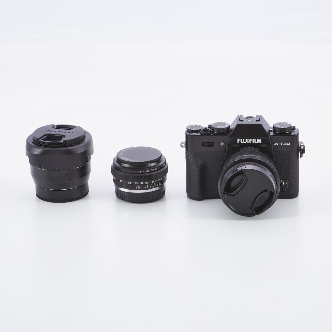 FUJIFILM X-T30 純正ズーム＋単焦点2本 シャッター約800回