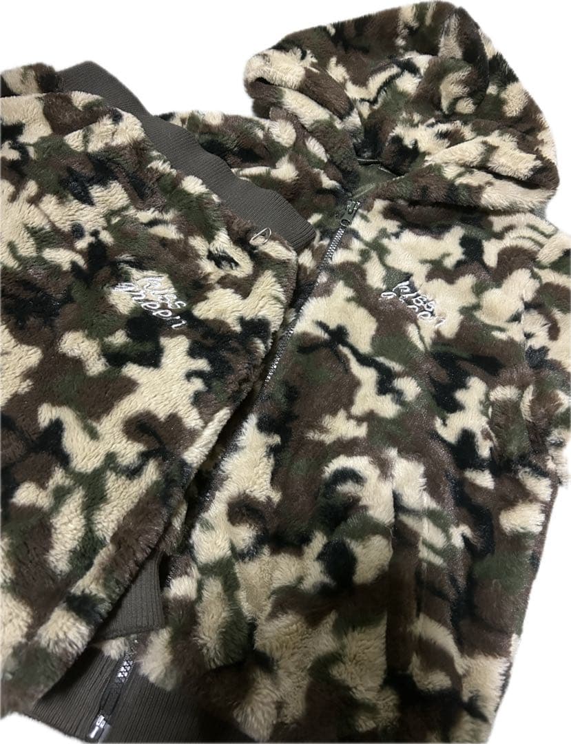 キスオンザグリーン 迷彩柄 セットアップ もこもこ レディース ゴルフ ウェア