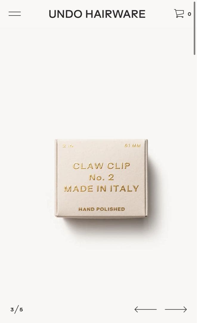 ヘアアクセサリー UNDO HAIRWARE No.2 Citron