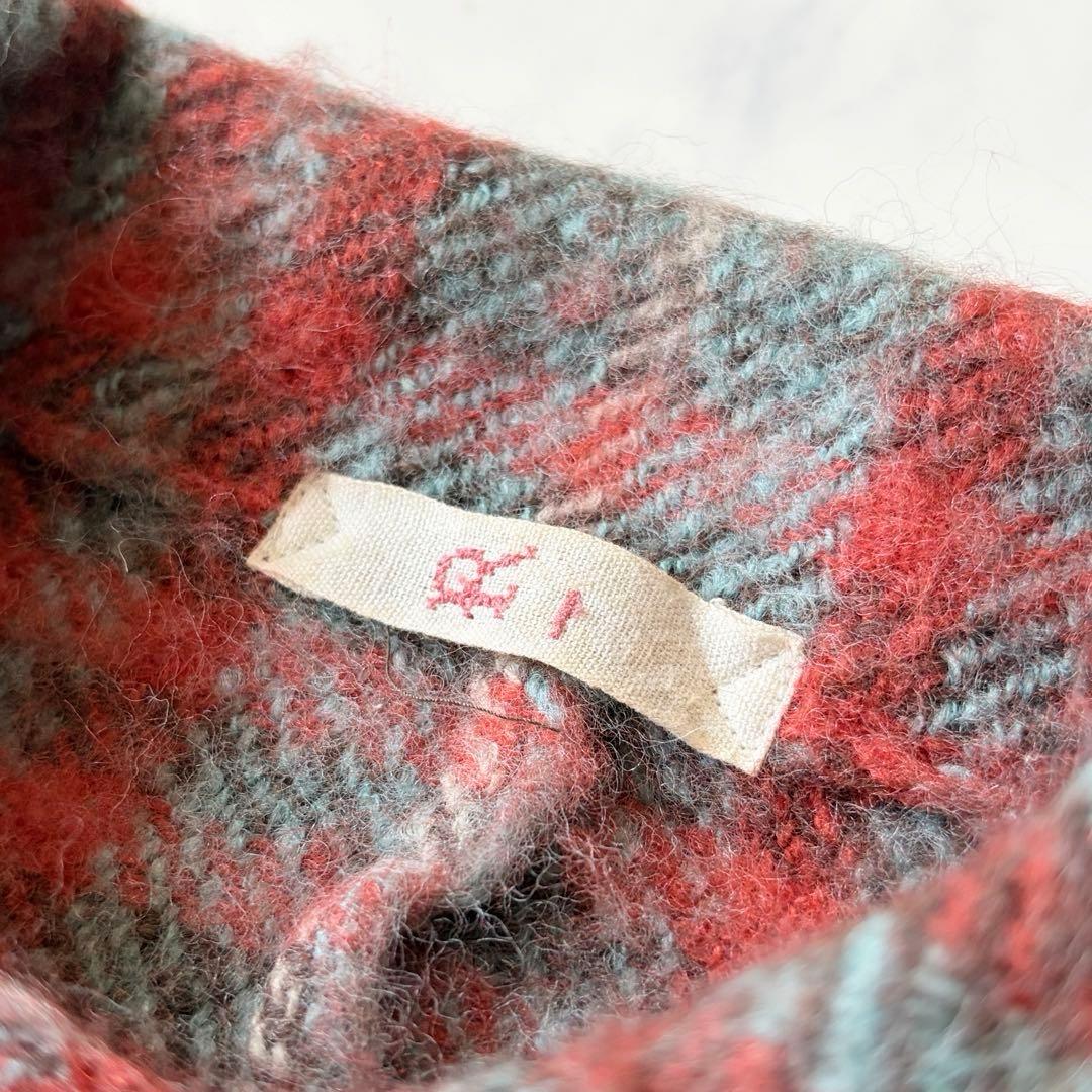 45rpm ウール100% テーラードジャケット チェック柄