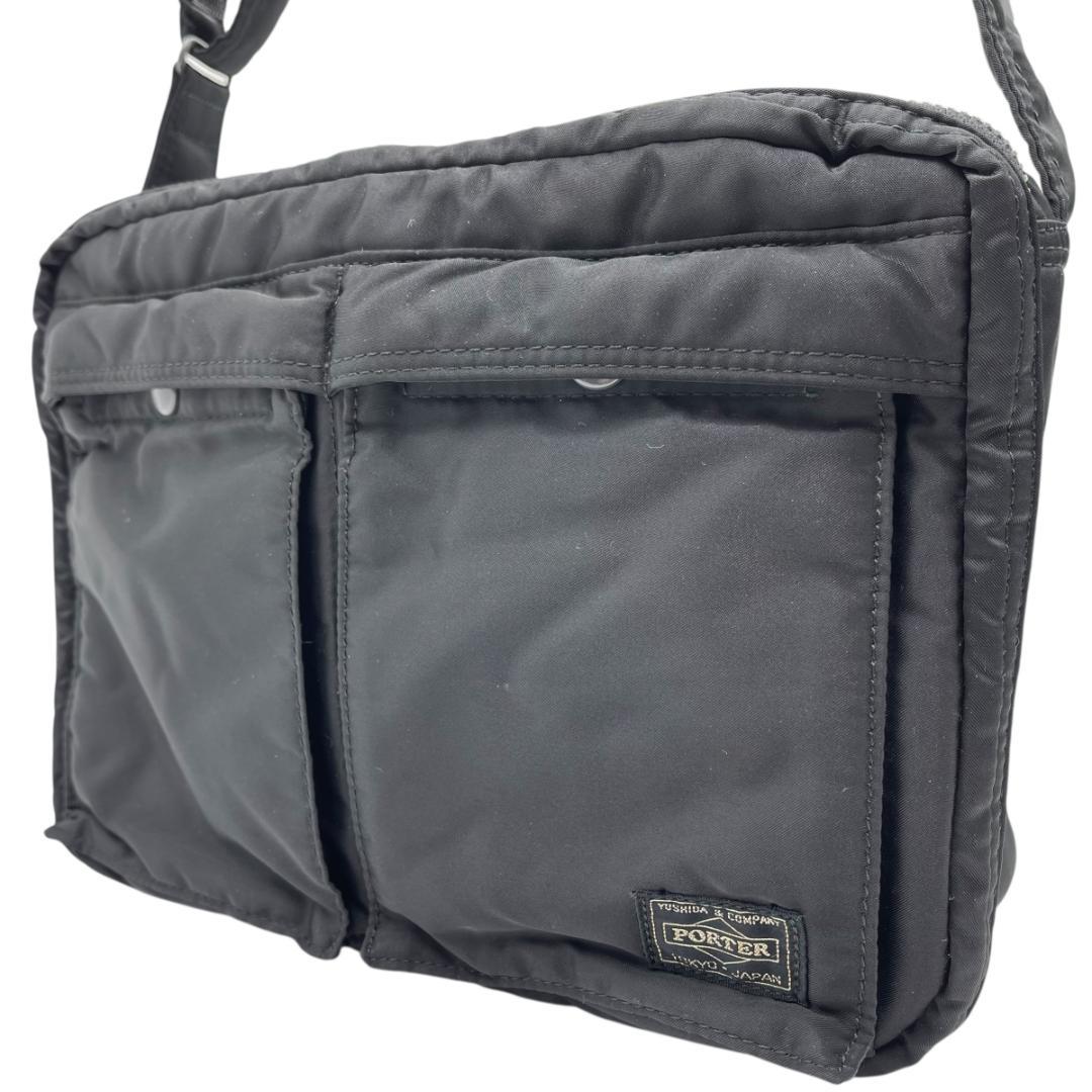 PORTER/ポーター タンカー ショルダーバッグ ブラック 2層式 斜め掛け