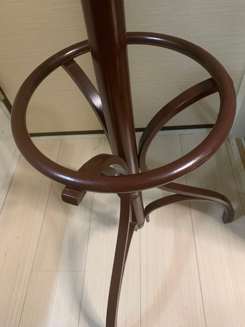 木製コートラック ダークブラウン