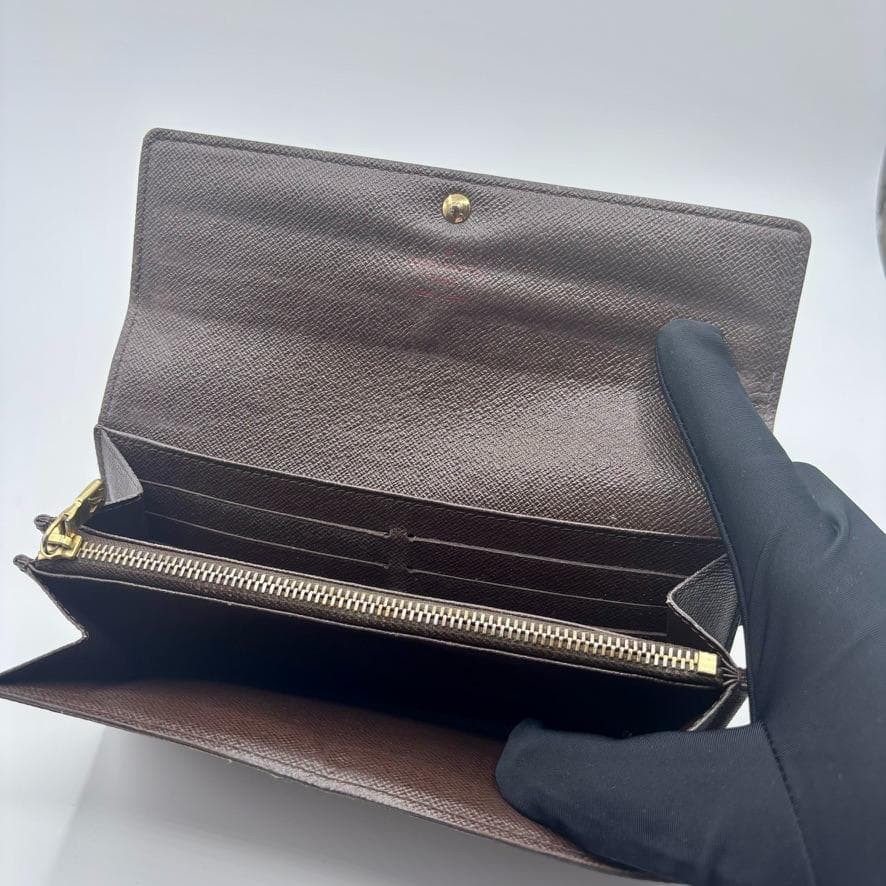 ✨極美品✨ルイヴィトン ポルトフォイユ サラ ダミエ エベヌ 長財布 10枚