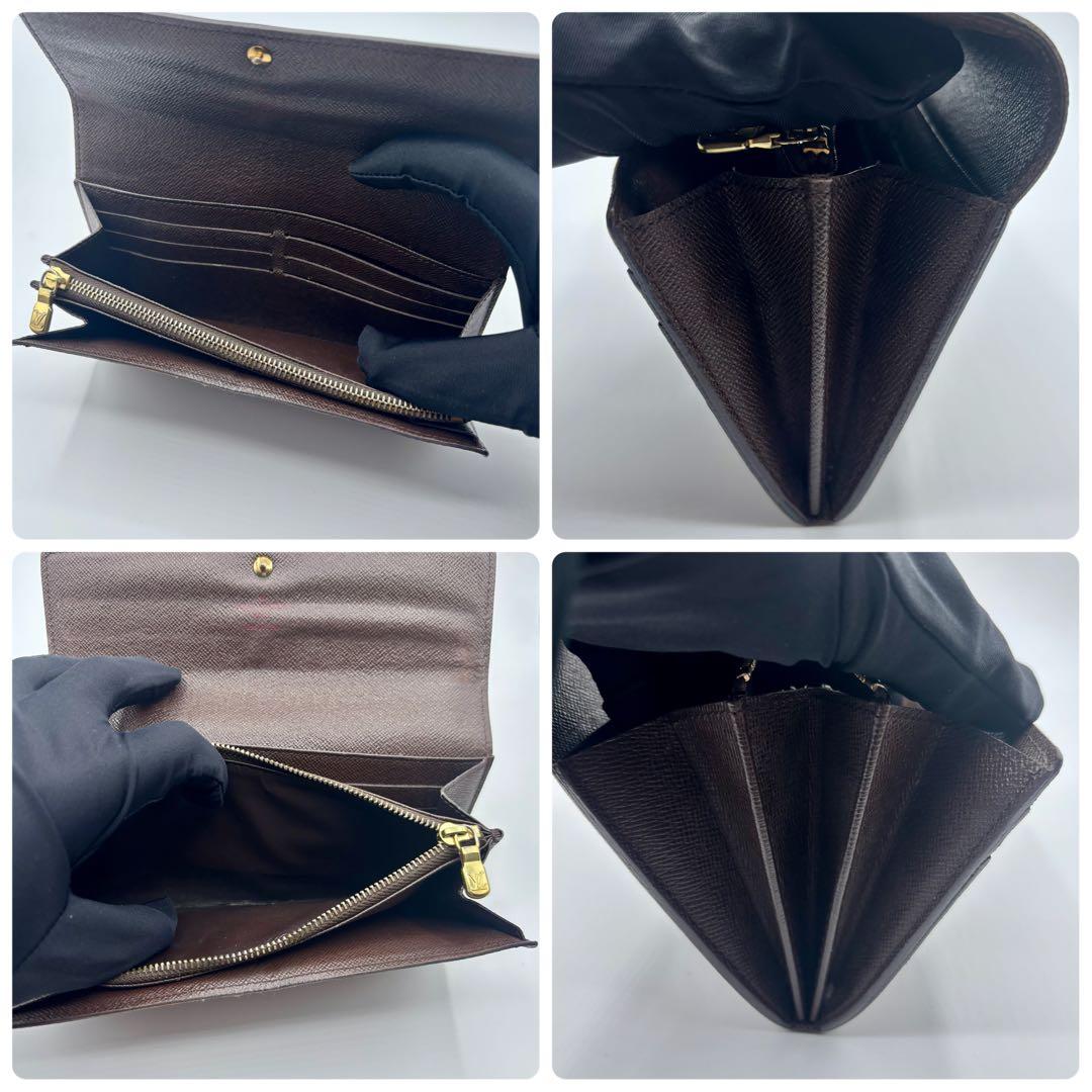 ✨極美品✨ルイヴィトン ポルトフォイユ サラ ダミエ エベヌ 長財布 10枚