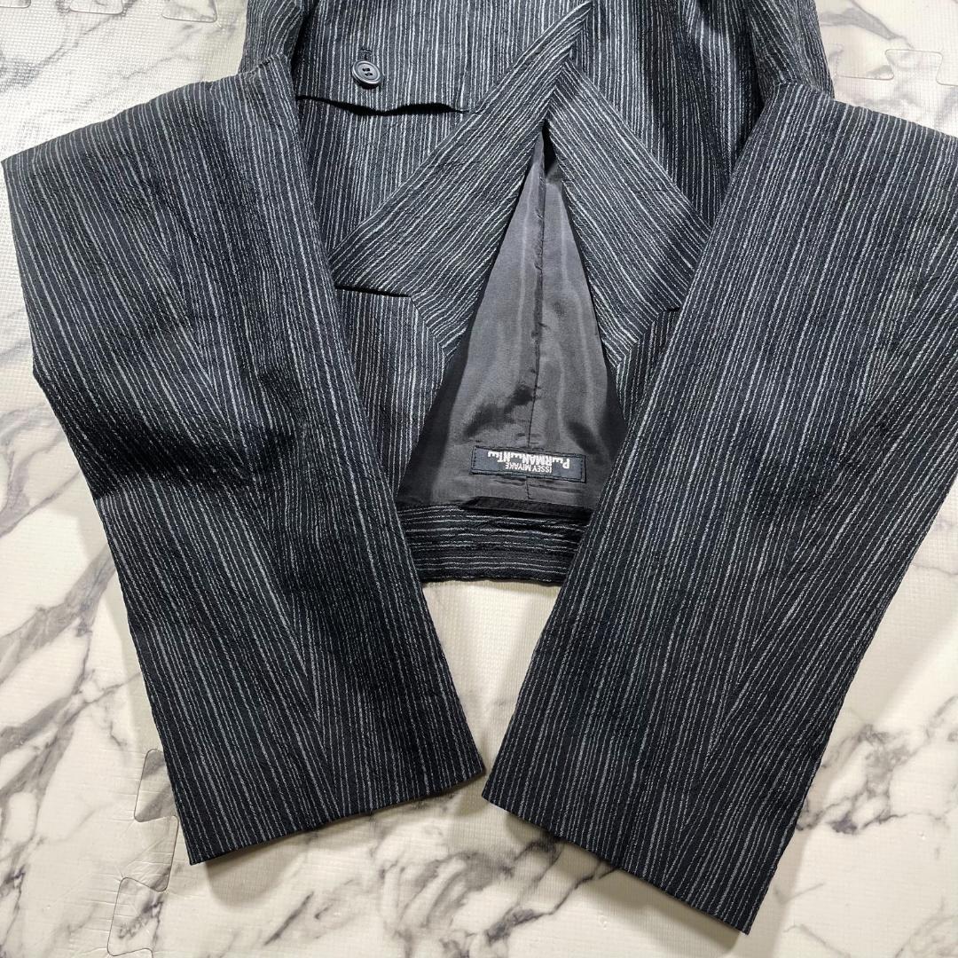 ✨極美品/96年製✨ISSEY MIYAKE プリーツ ジャケット ブラック M