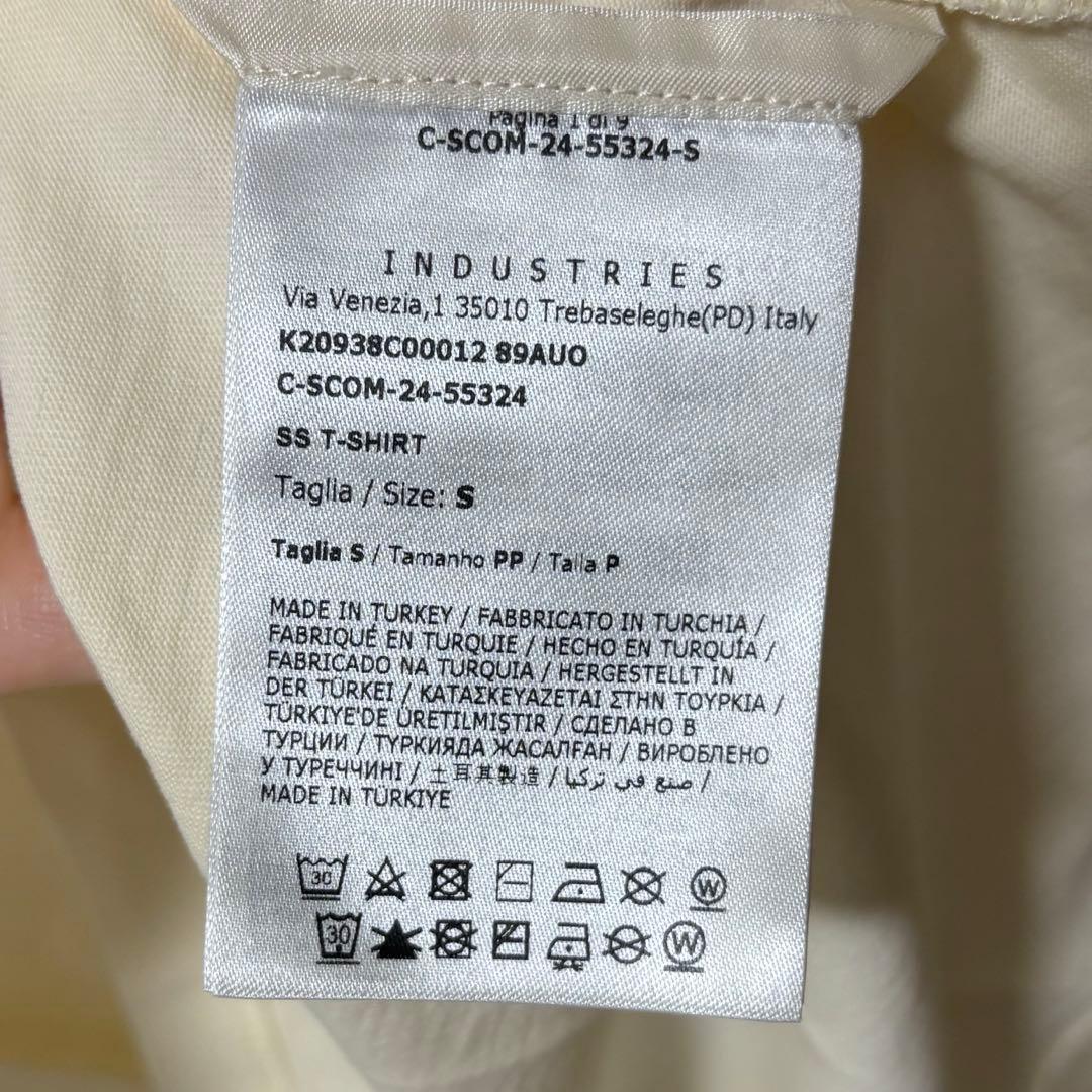 新品 モンクレール Tシャツ 2025 モンクレ ホワイトアイボリー