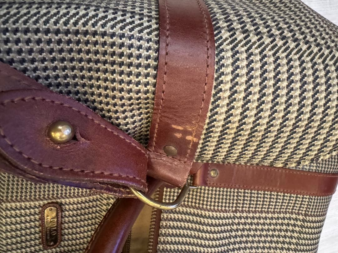 ⭐︎ポロ　ラルフローレン　2wayボストンバッグ　千鳥柄☆