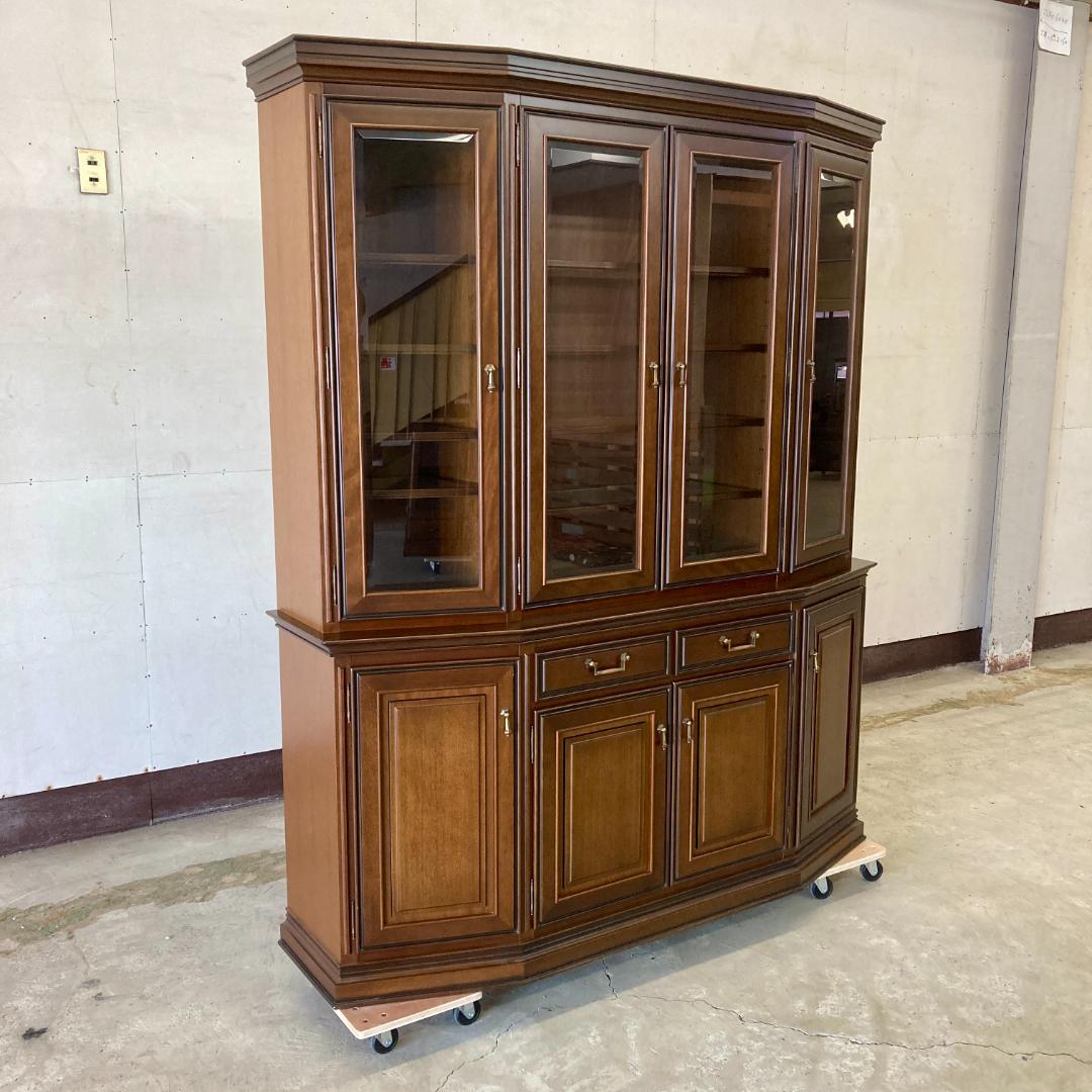 【マルニ】地中海ロイヤル　カップボード　飾り棚　リビングボード 食器棚