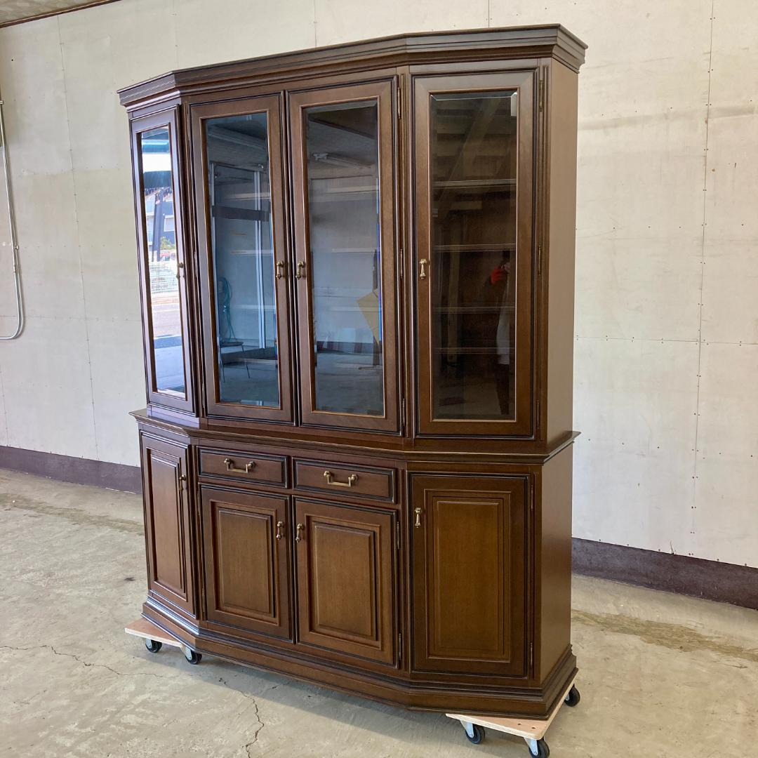 【マルニ】地中海ロイヤル　カップボード　飾り棚　リビングボード 食器棚