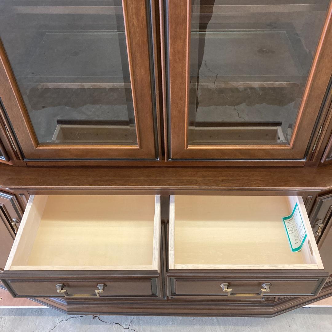 【マルニ】地中海ロイヤル　カップボード　飾り棚　リビングボード 食器棚