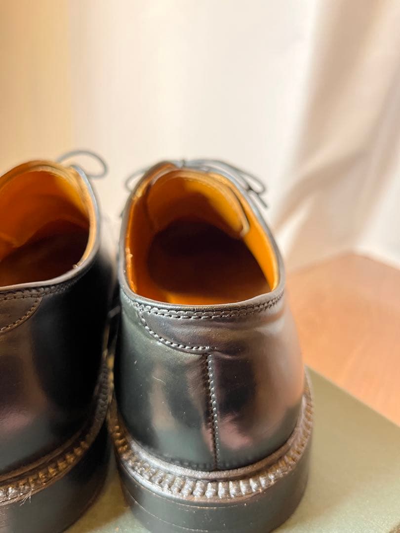 【Alden×BEAMS バリーラスト コードバン プレーントゥ9901】美品