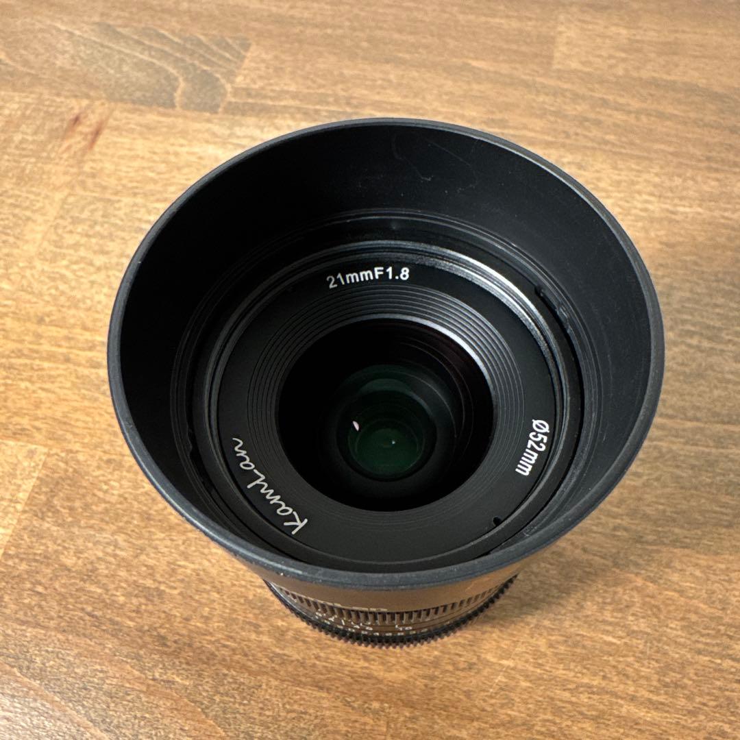 【美品】KamLan 21mm F1.8 SONY Eマウント用 単焦点 レンズ