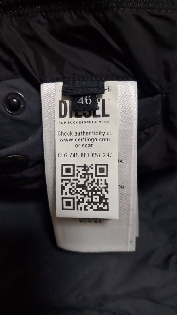 専用ディーゼル　ダウンベスト　メンズ　46 MからＬ　新品同様