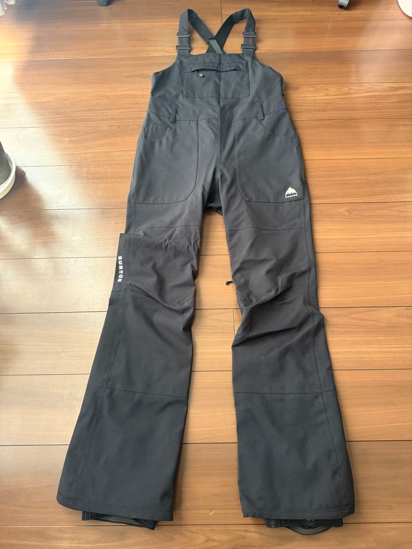 【超美品】BURTON ブラック スノーボード ビブパン