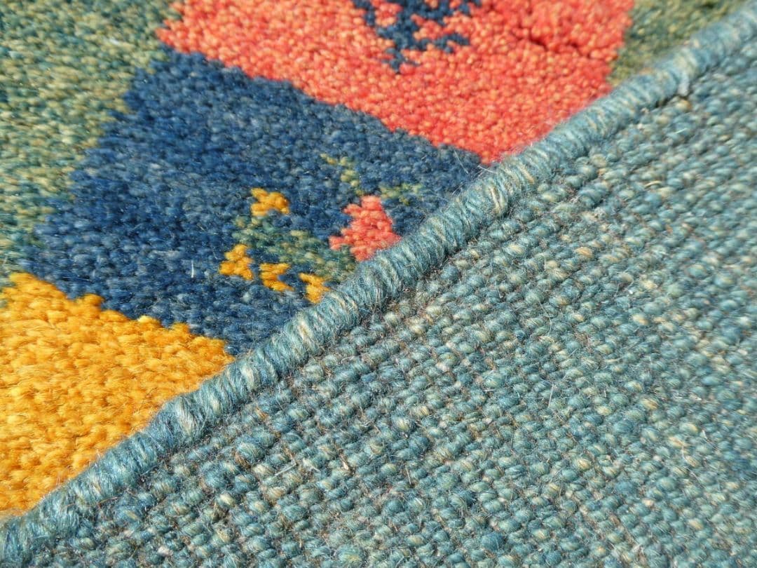 ⏰️半額以下⏰️　122×86cm　ギャッベ　ペルシャ絨毯　イラン産　手織り