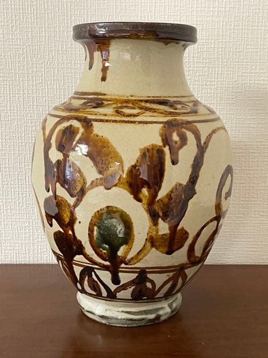 壺屋焼 花瓶 壺 沖縄 焼物 やちむん 高さ28センチ