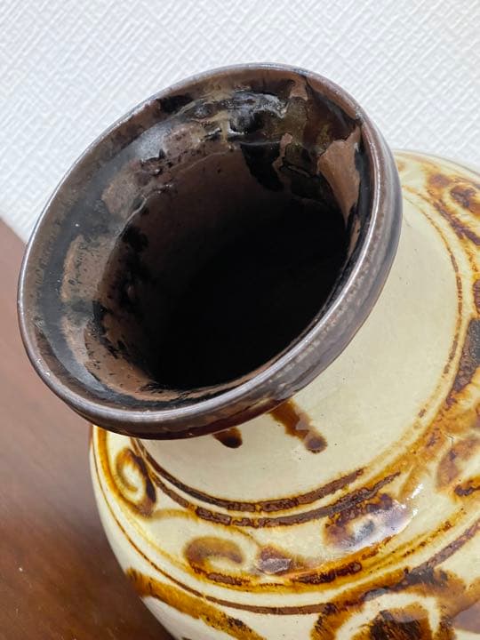 壺屋焼 花瓶 壺 沖縄 焼物 やちむん 高さ28センチ