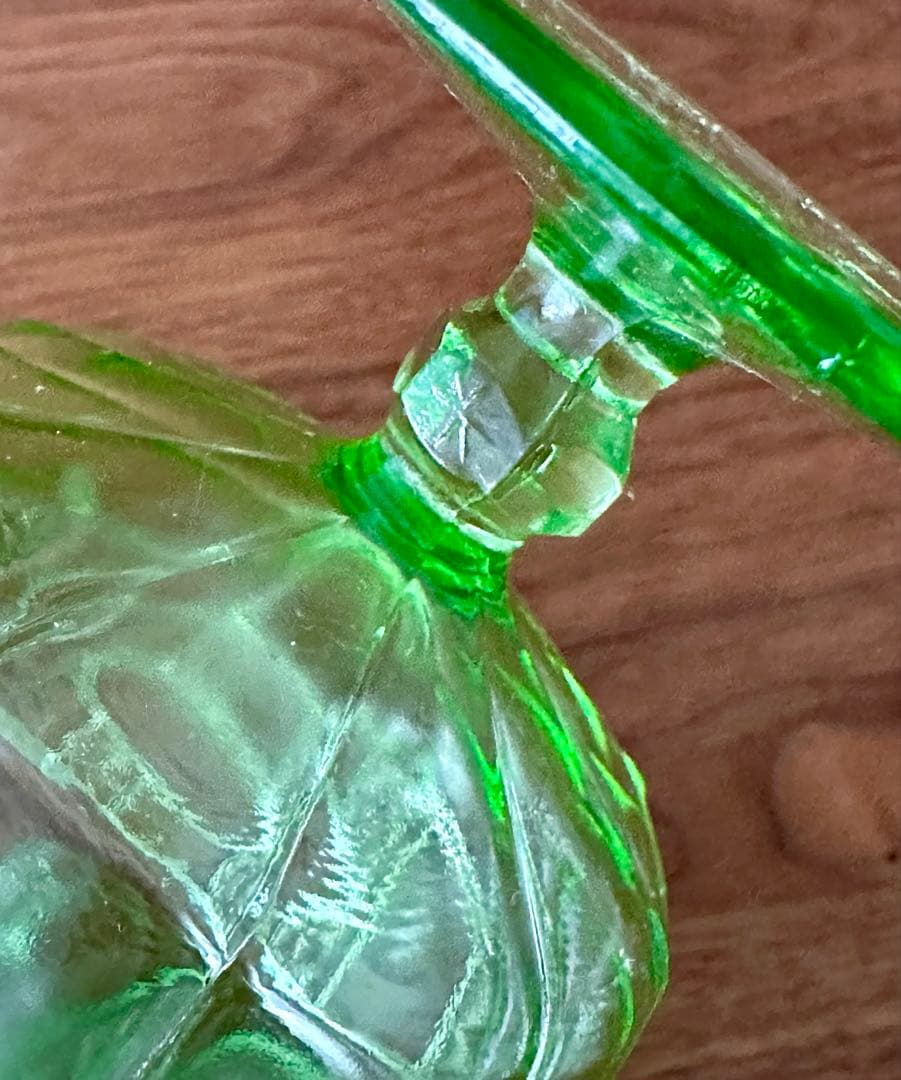 クリアランスDepression Glassディプレッションシャーベットグラス6