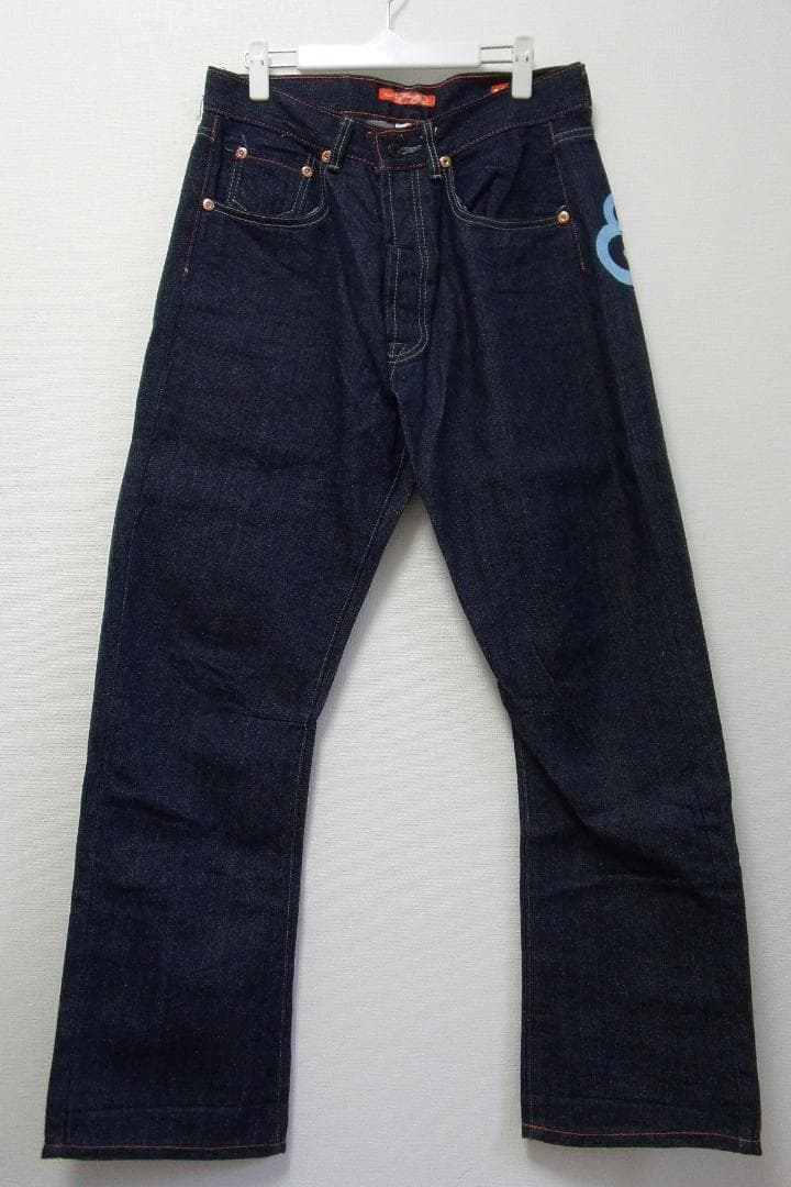 ジ*ン様 【34】エドハーディーEd Hardy デニムジーンズGパンツ ペンキ