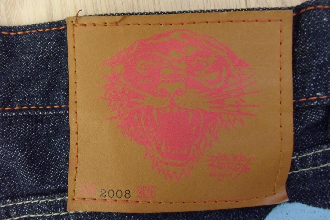 ジ*ン様 【34】エドハーディーEd Hardy デニムジーンズGパンツ ペンキ