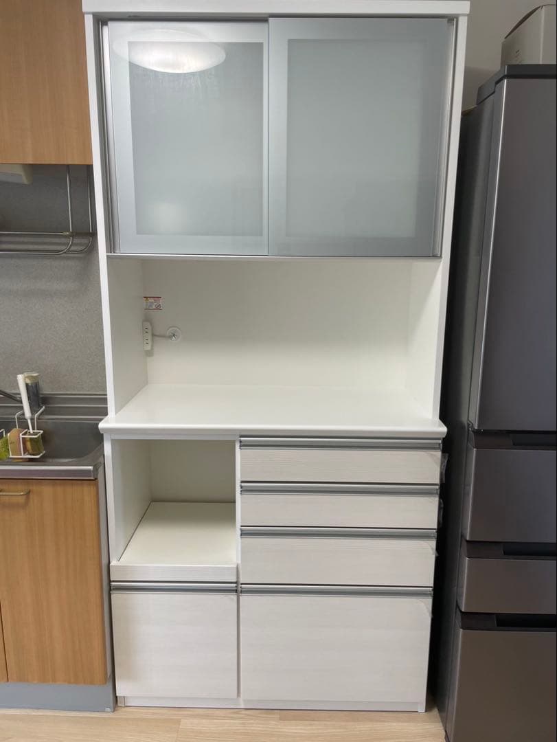 【Mayu】マナベインテリアハーツ食器棚