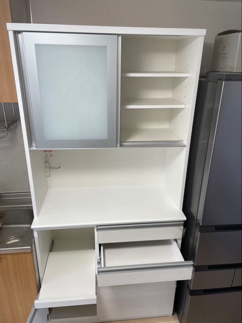 【Mayu】マナベインテリアハーツ食器棚