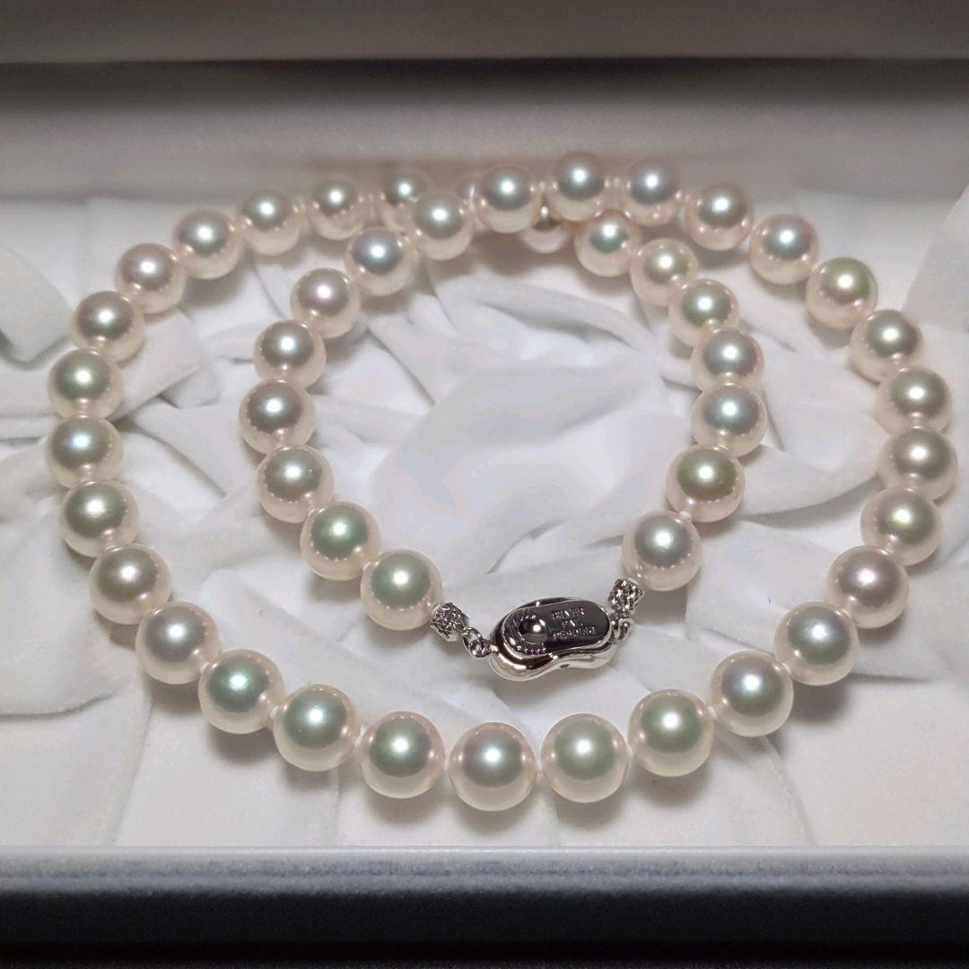 あこや真珠 花珠 大珠 ネックレス ピアス 鑑別書 約8.5-9.0mm 240