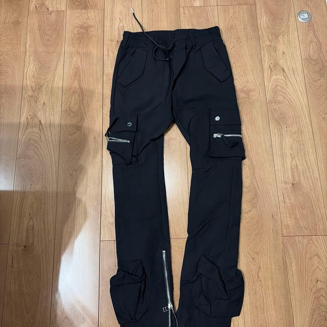 X X X／様MLVINCE ブラックカーゴパンツ 30