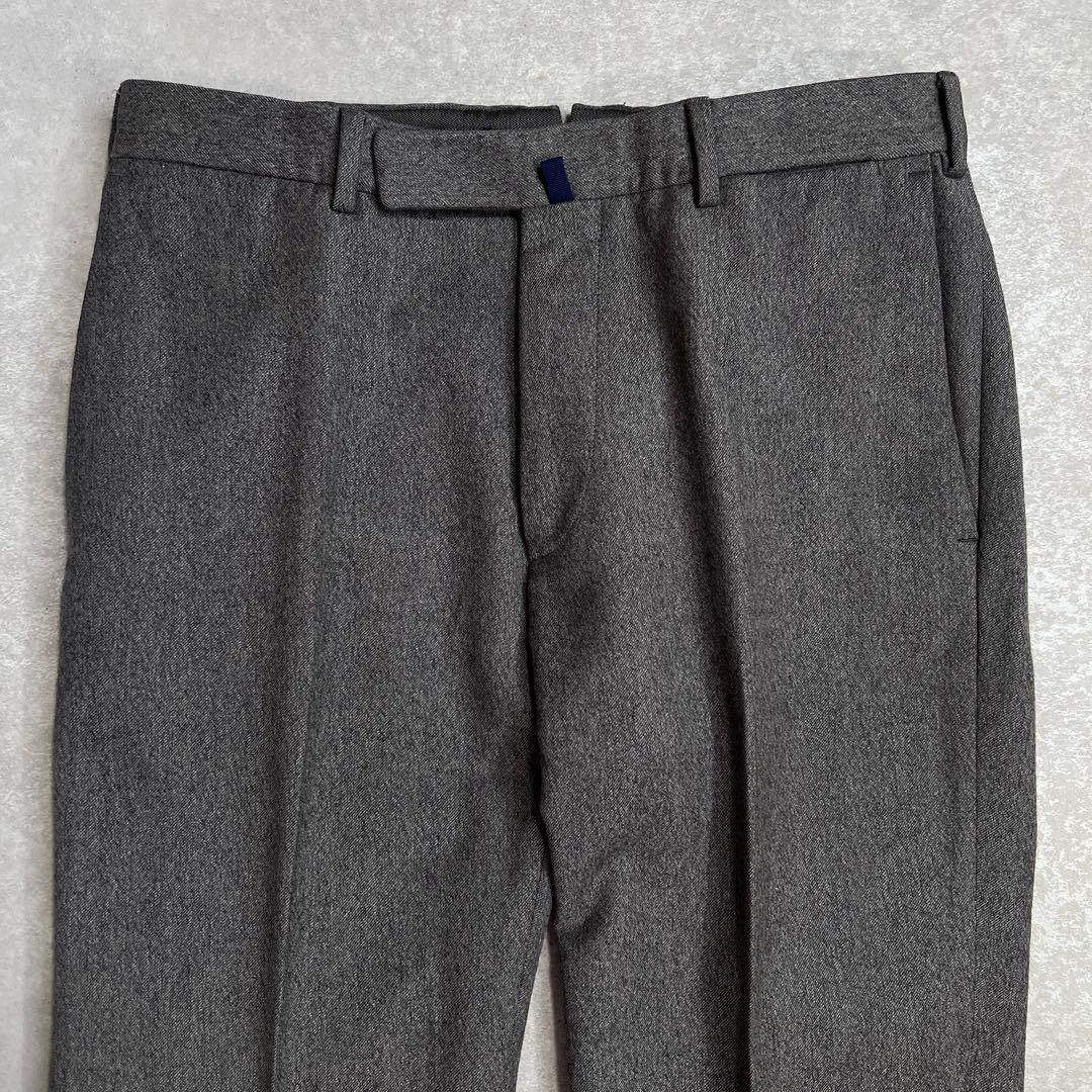 【極美品】INCOTEX インコテックス ウールサキソニースラックスパンツ 48