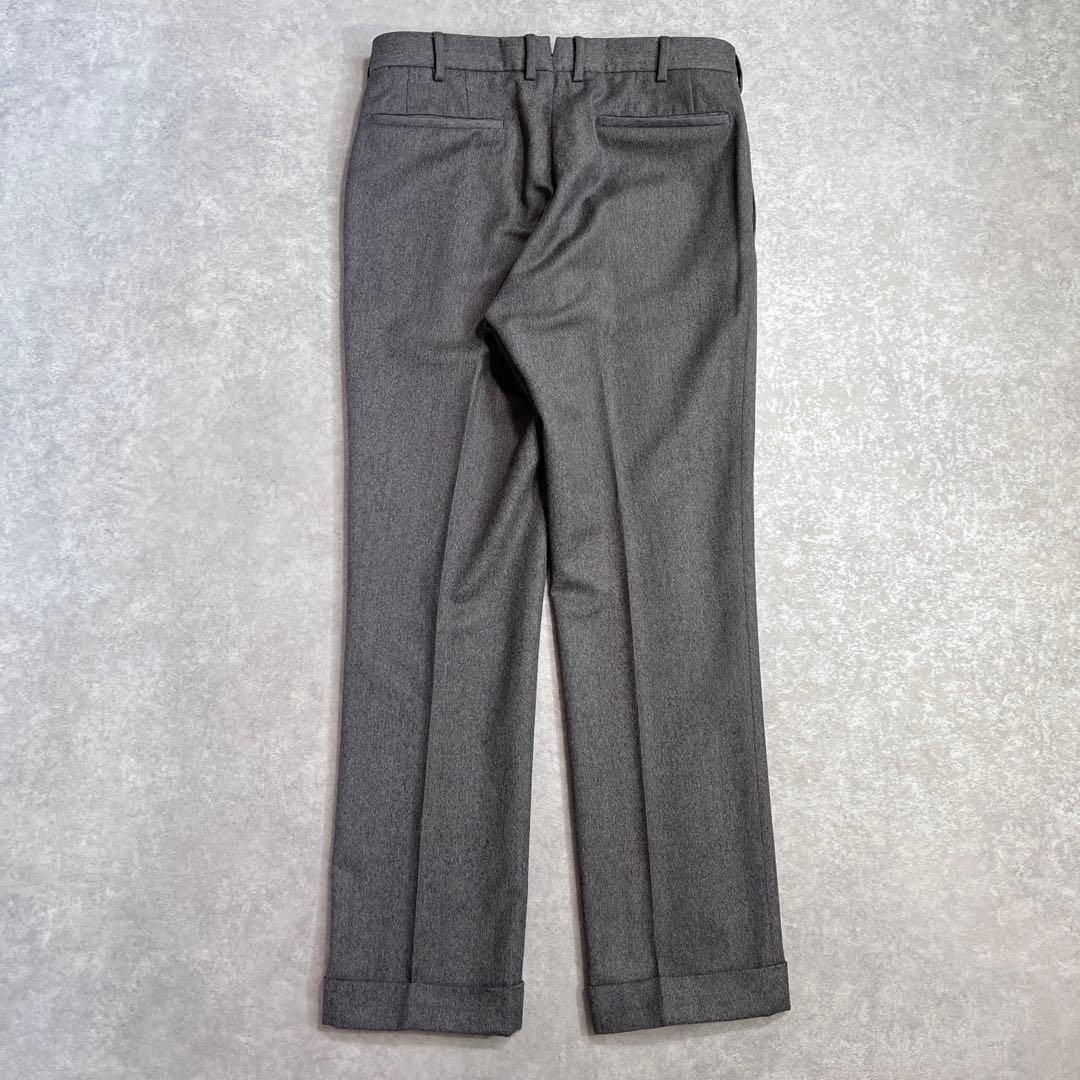 【極美品】INCOTEX インコテックス ウールサキソニースラックスパンツ 48