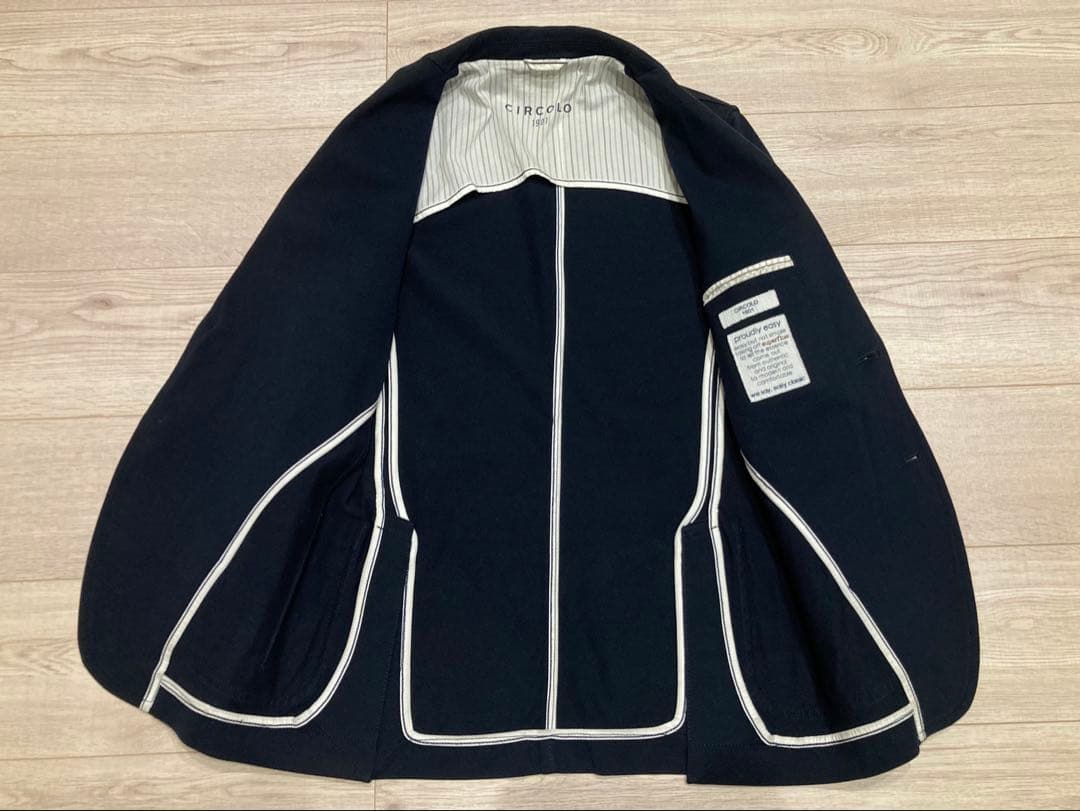 CIRCOLO1901 テーラードジャケット 42 XS-S ダークネイビー