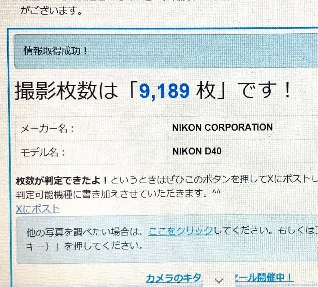 Nikon D40 デジタル一眼レフカメラ ニコン