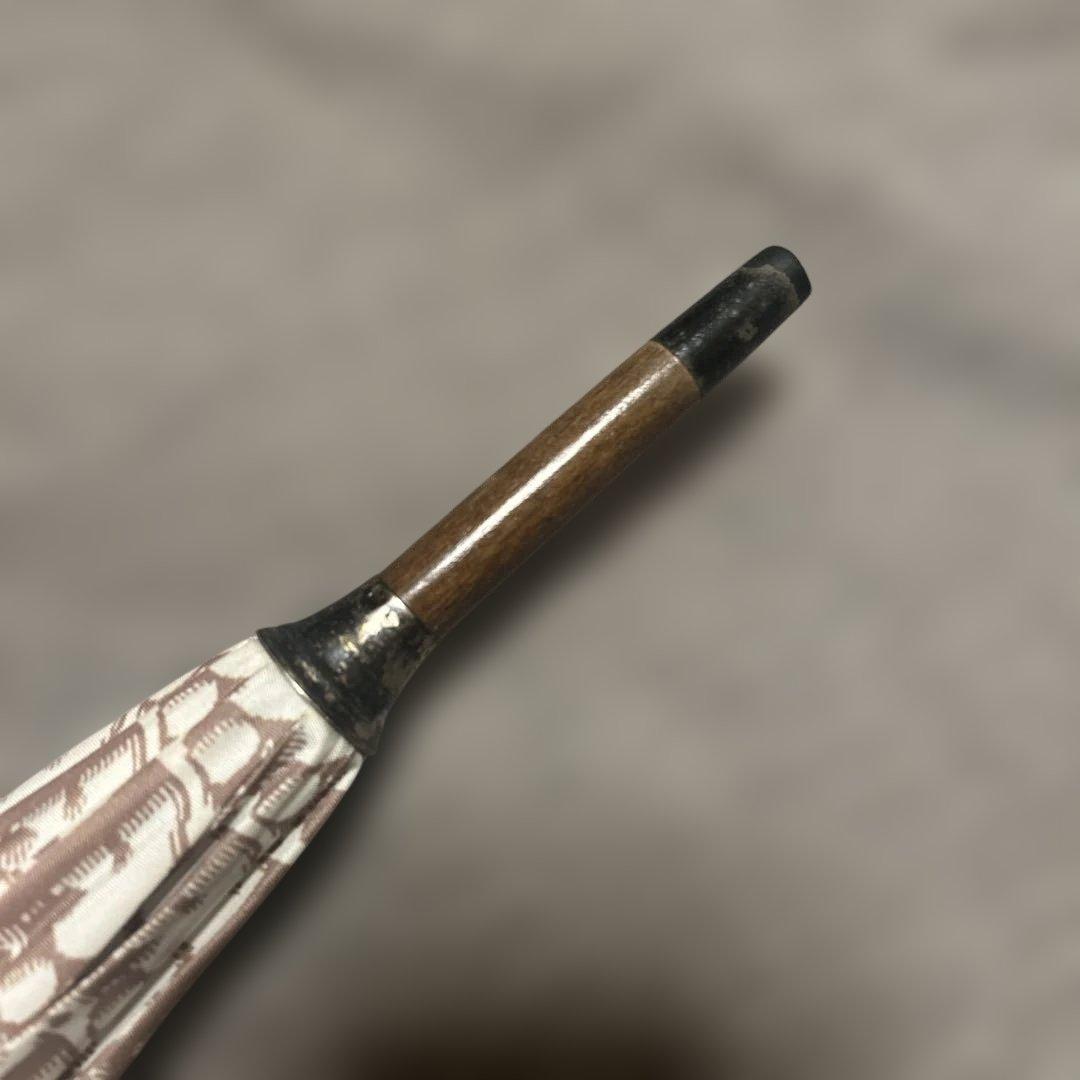 花柄 長傘 ブラウン　クリスチャンディオール　Christian Dior