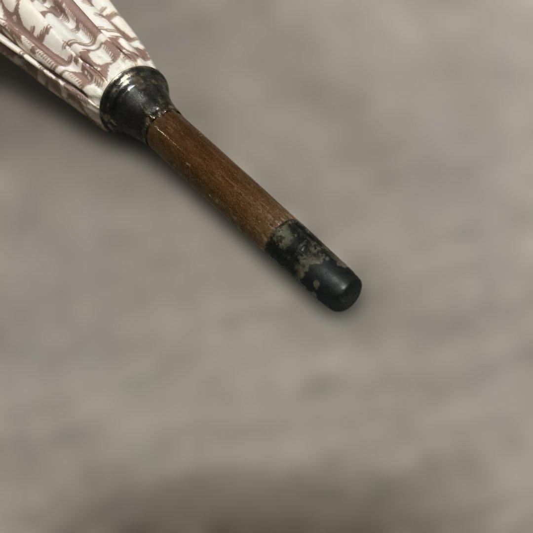 花柄 長傘 ブラウン　クリスチャンディオール　Christian Dior