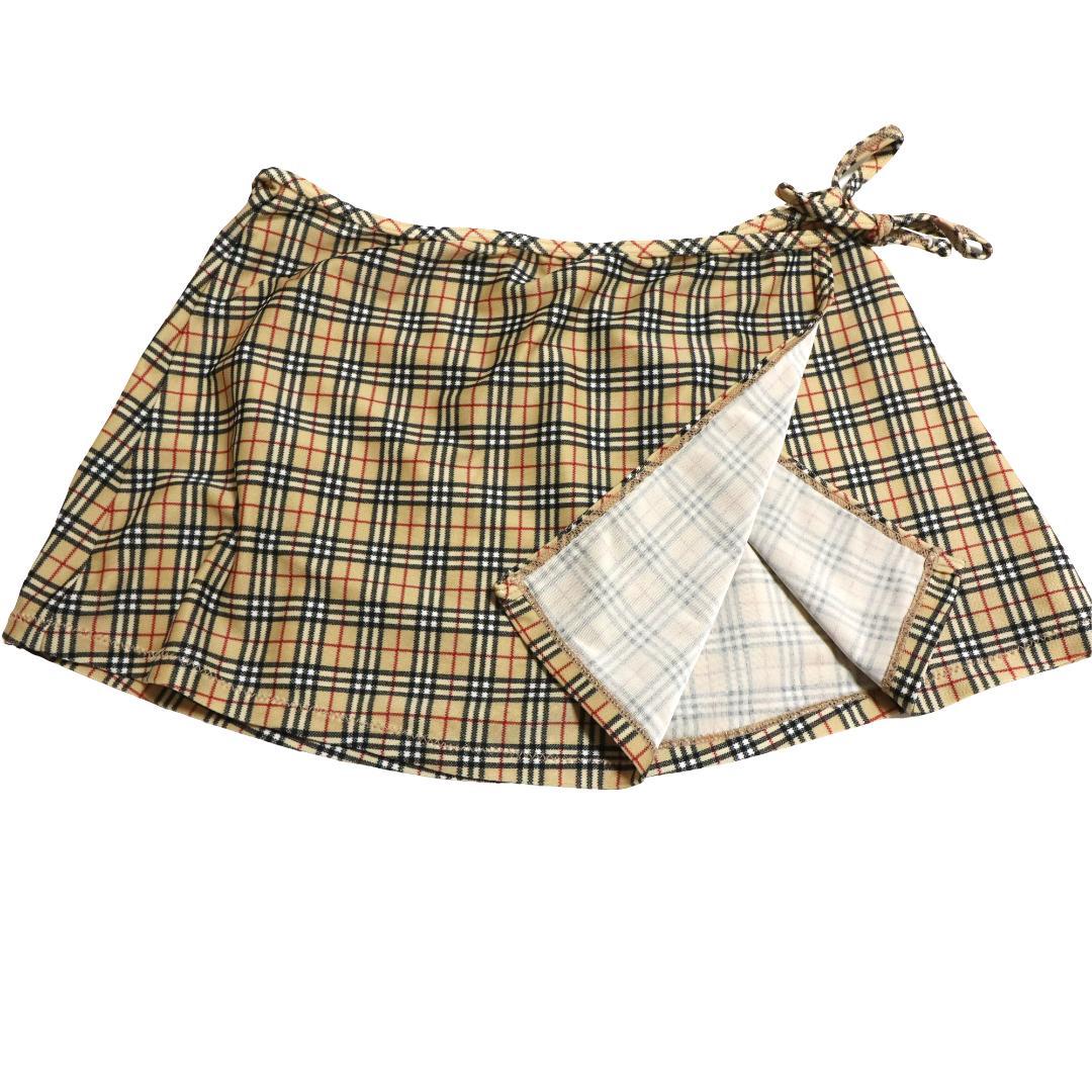 バーバリーブルーレーベル　ビキニ　水着　ノバチェック　4点セット　ポーチ