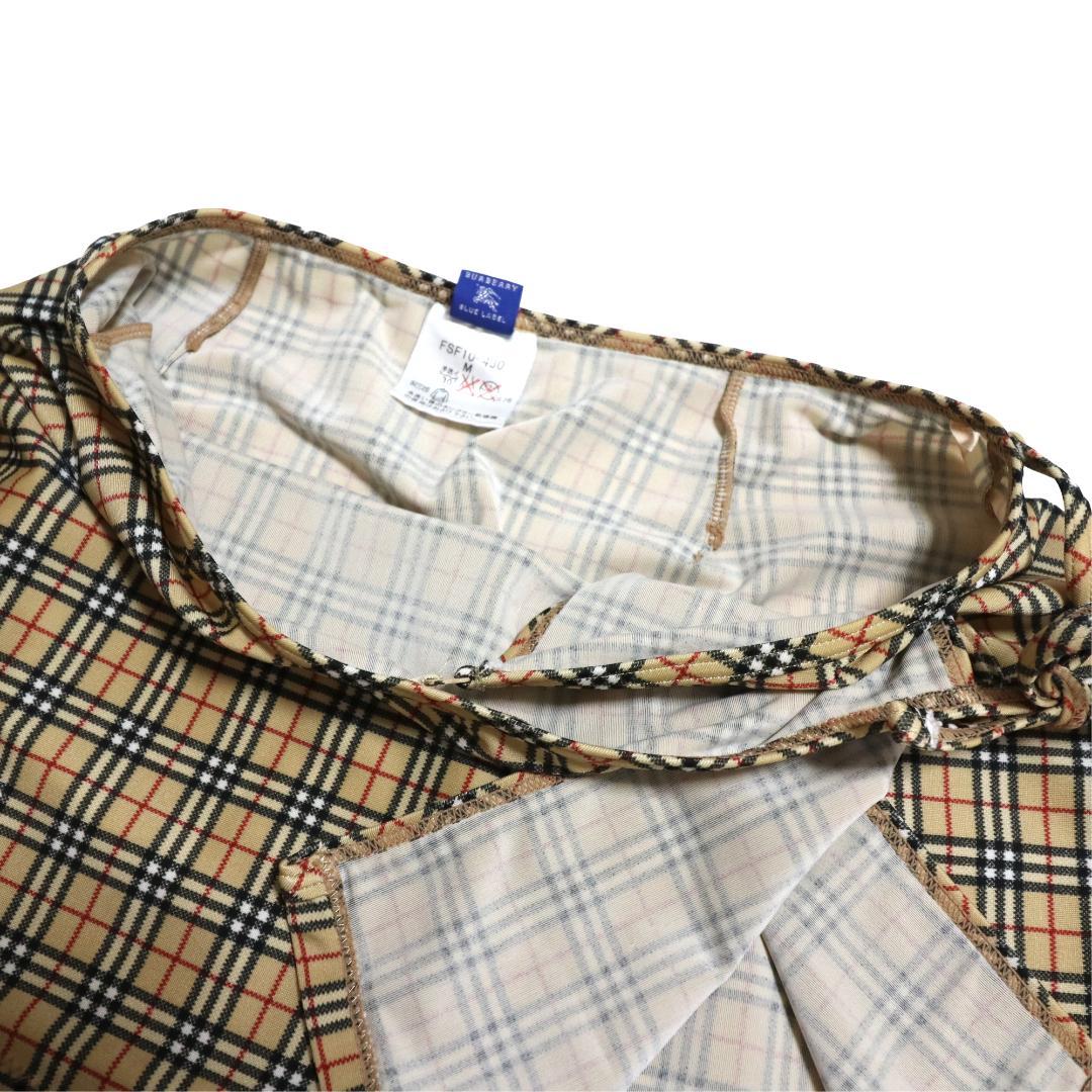 バーバリーブルーレーベル　ビキニ　水着　ノバチェック　4点セット　ポーチ